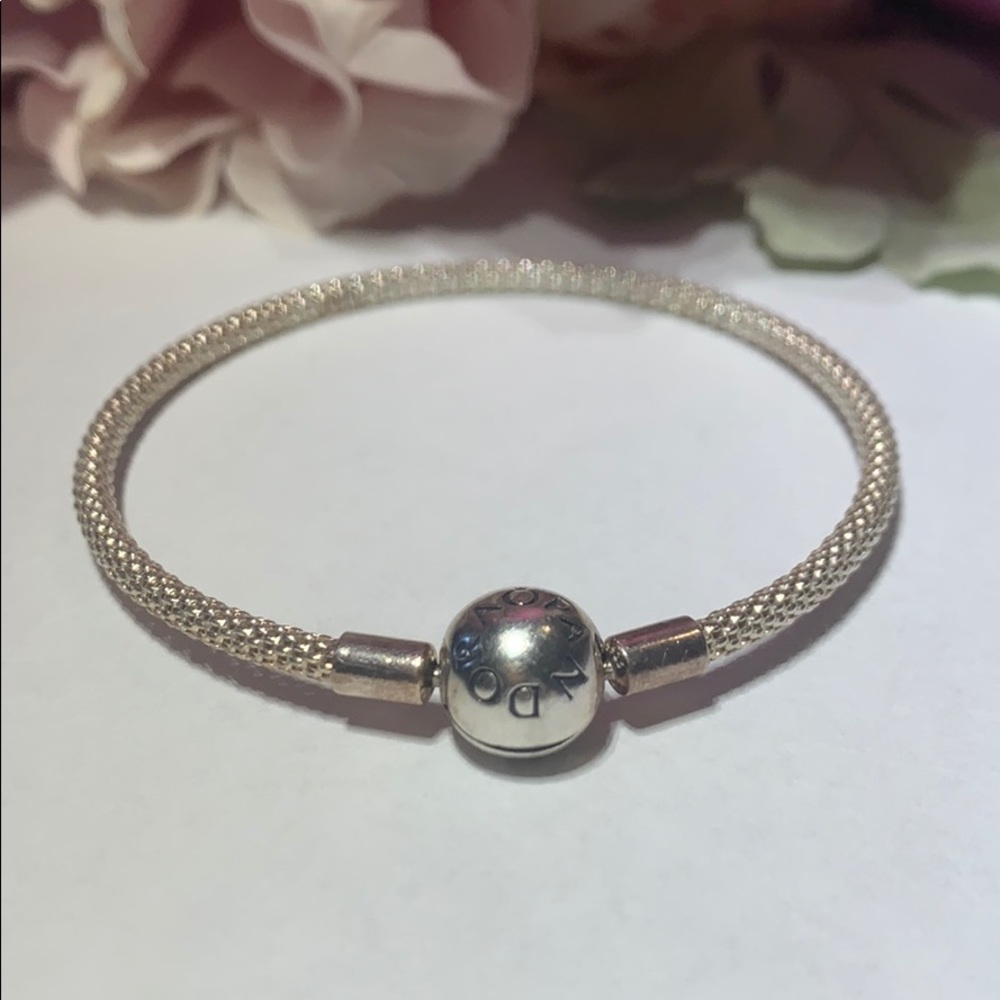 Authentic Sterling Silver Pandora Mesh Bracelet
